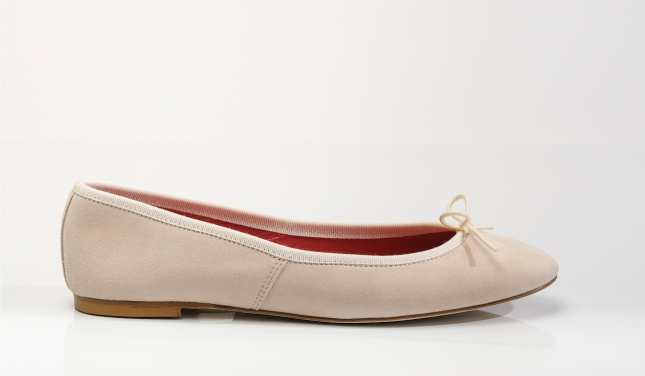 Capri Ballerina Suede Nude