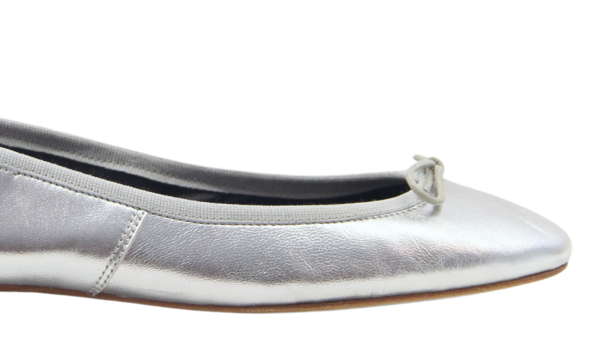 Capri Ballerina Laminato Argento