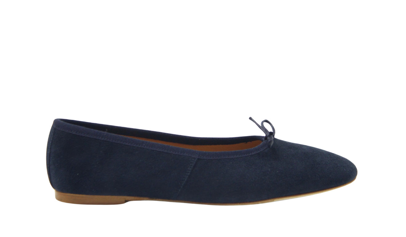 Volcano Ballerina Suede Navy Blue – Lolo Ballerina