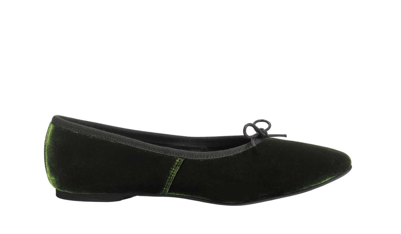 Volcano Ballerina Velluto Verde Bosco - Main Image