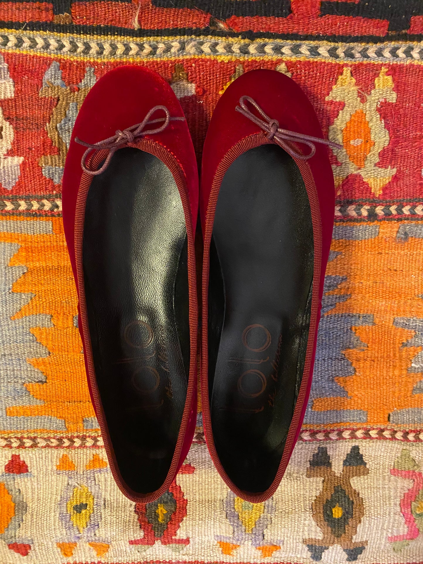 Capri Ballerina Velluto Rosso