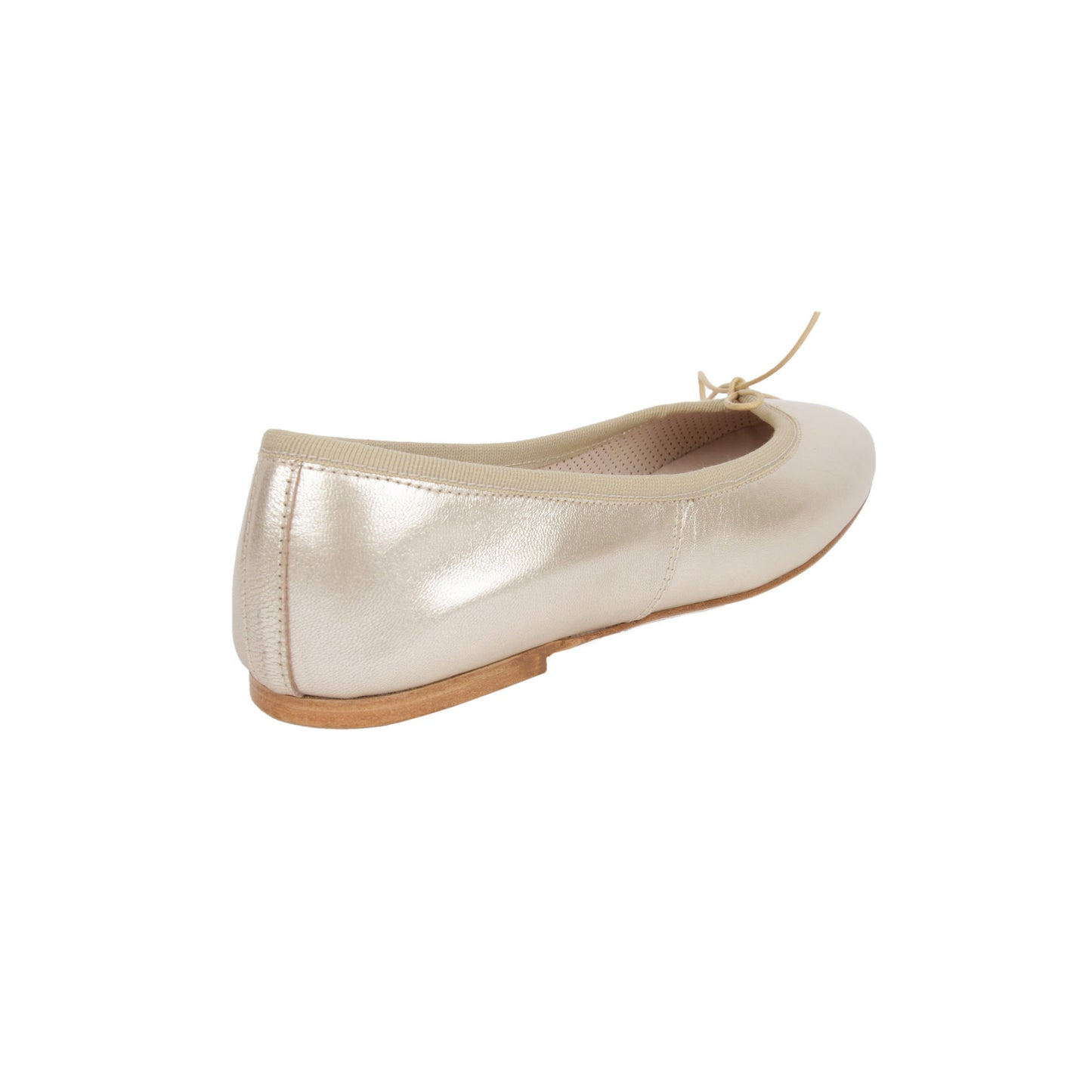 capri ballerina flats laminato laminated platino platin gold golden shiny