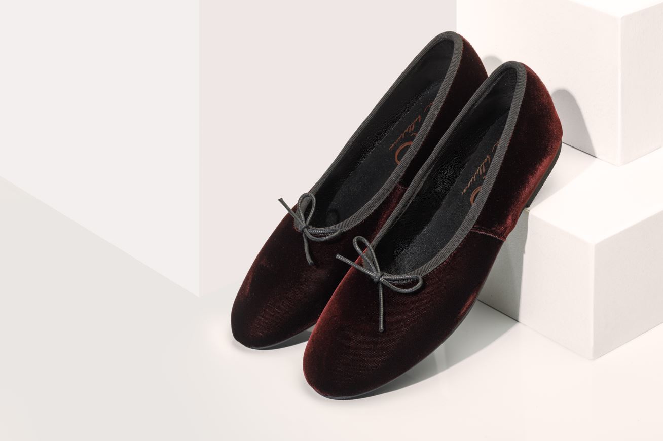 Volcano Ballerina Velluto Prugna