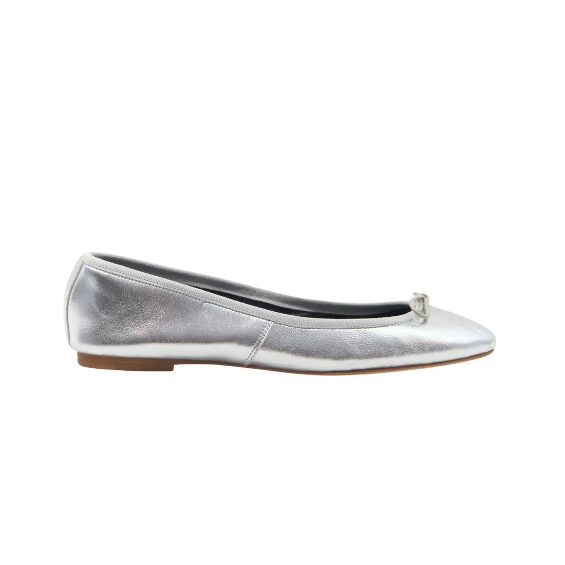 Capri Ballerina Laminato Argento