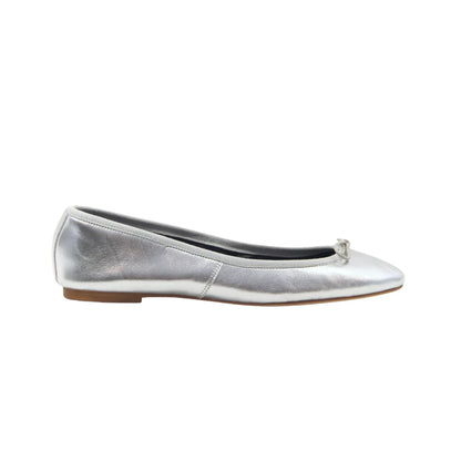 Capri Ballerina Laminato Argento