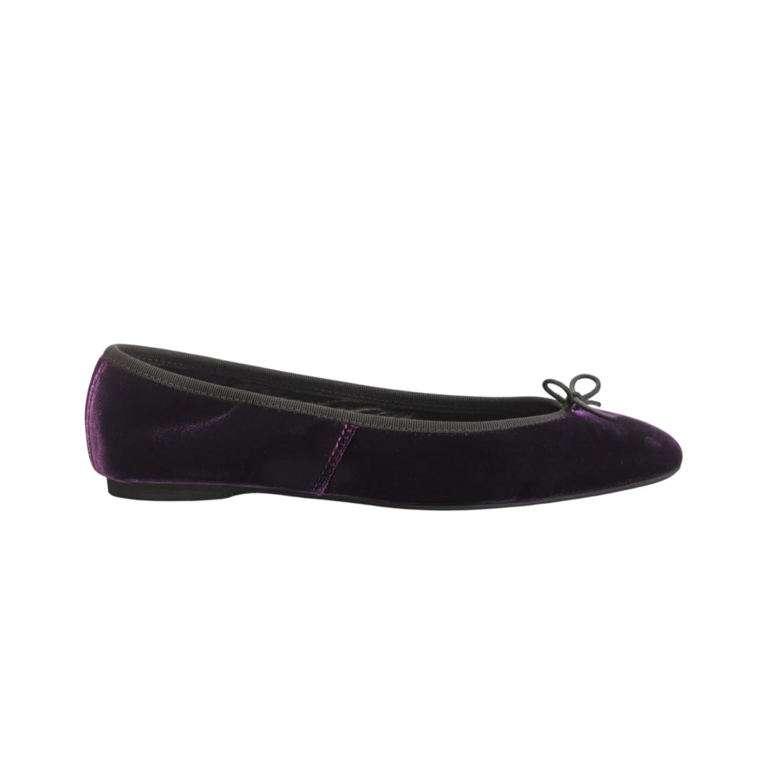 Capri Ballerina Velluto Prugna