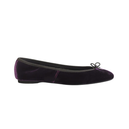 Capri Ballerina Velluto Prugna