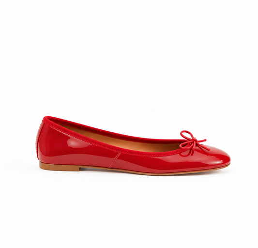 Capri Ballerina Vernice Rosso