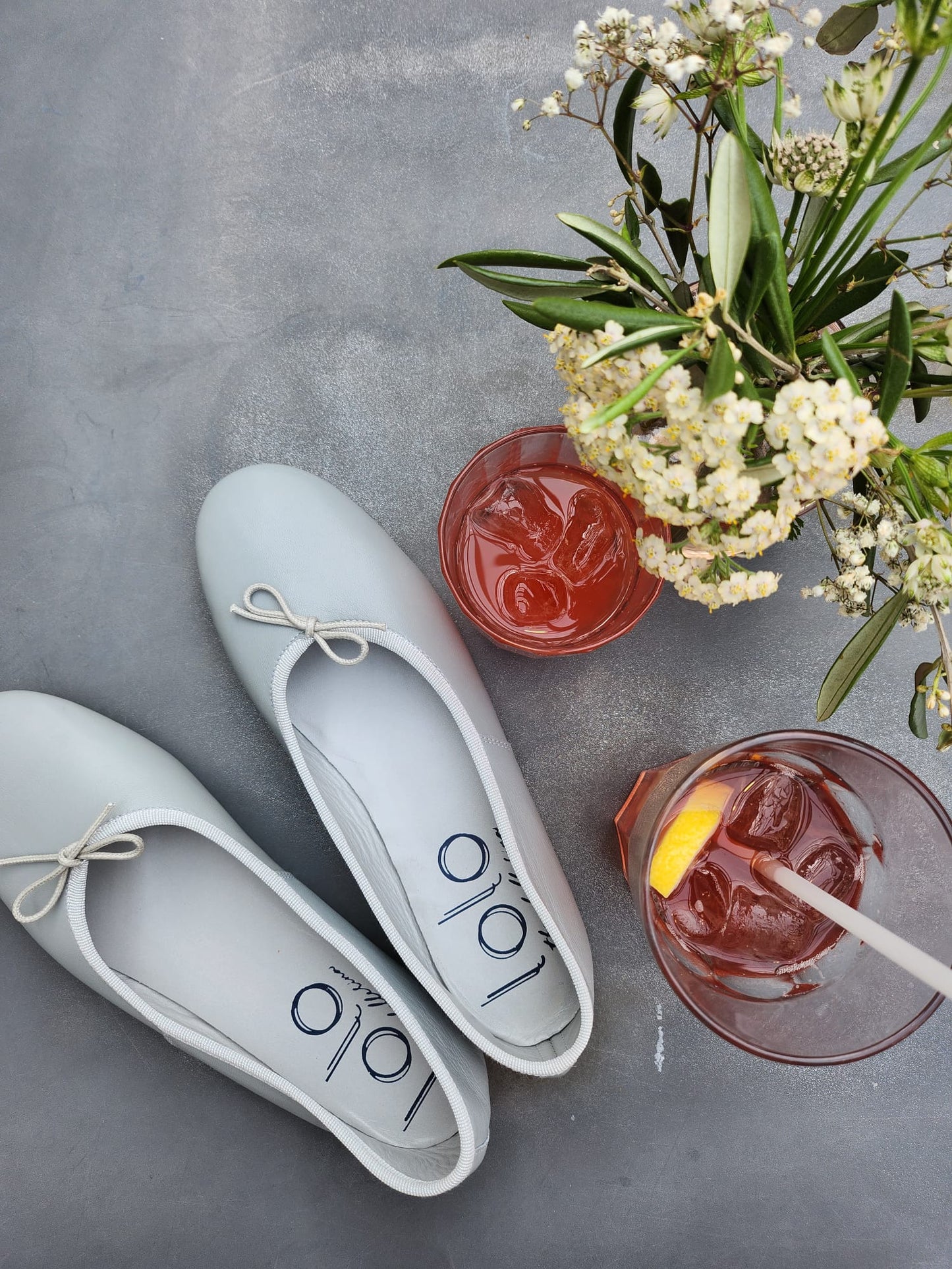 Volcano Ballerina Nappa Cemento