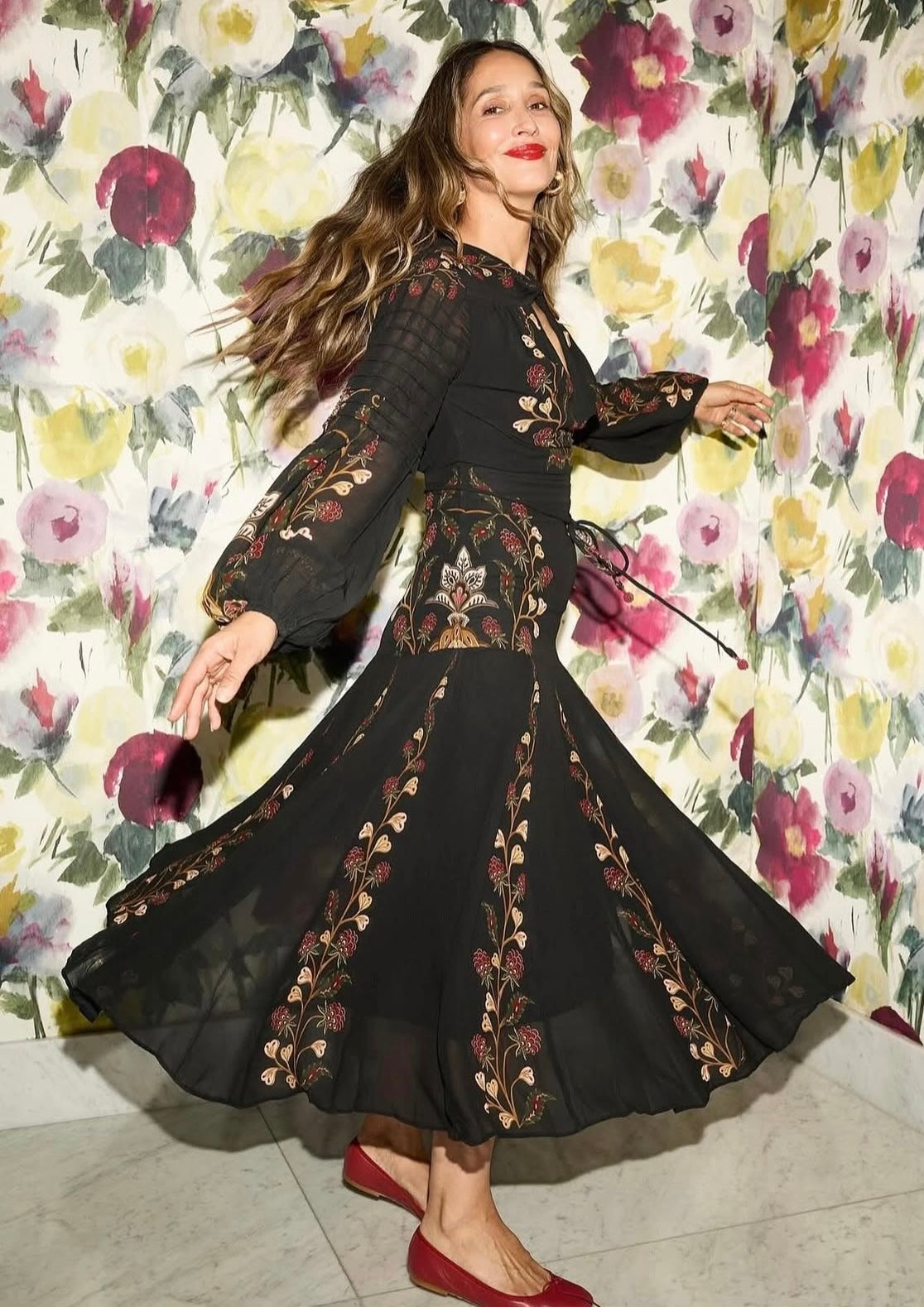 Capri Ballerina Vernice Rosso