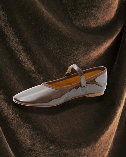 Salina Ballerina Vernice Chocolat