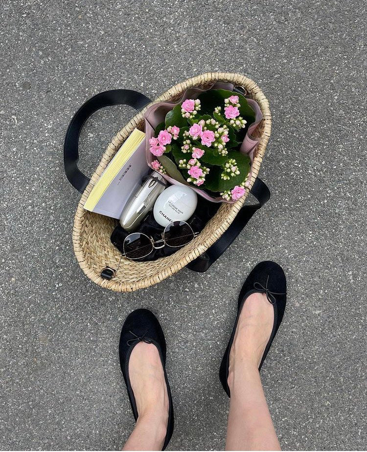 Capri  Ballerina Velluto Nero