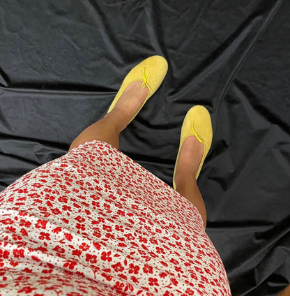 Volcano Ballerina Suede Shortbread