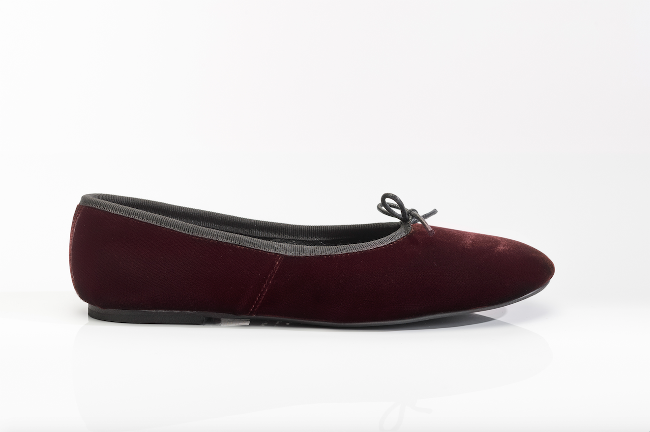 Volcano  Ballerina Velluto Prugna