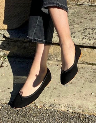 Capri  Ballerina Velluto Nero