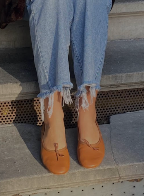 Volcano Ballerina Nappa Chestnut