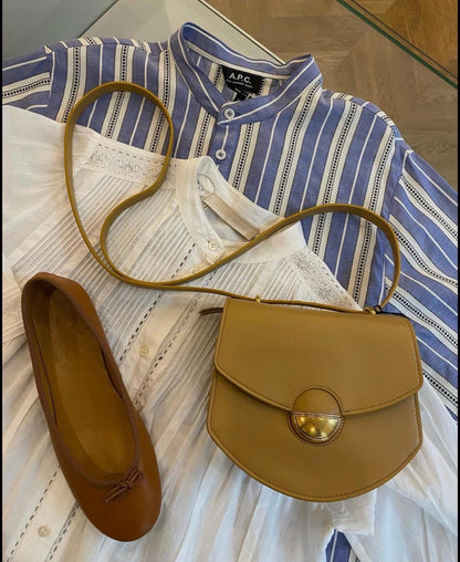 Capri Ballerina Nappa Chestnut