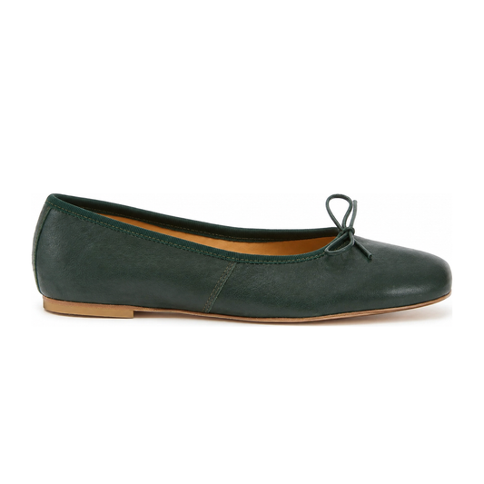 Volcano Quadrato Ballerina Nappa Forest Green