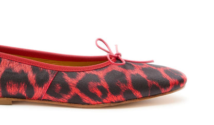 Volcano Ballerina Jane Leopard Rosso