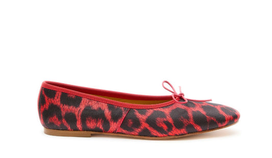 Volcano Ballerina Jane Leopard Rosso