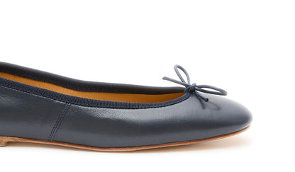 Capri Ballerina Nappa Navy Blu