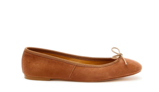 Capri Ballerina Suede Camel