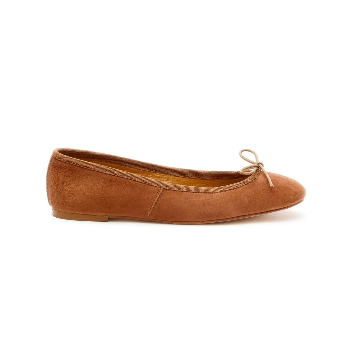 Capri Ballerina Suede Camel
