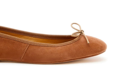 Capri Ballerina Suede Camel