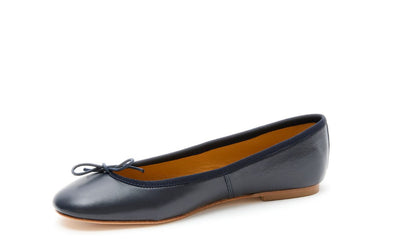 Capri Ballerina Nappa Navy Blu