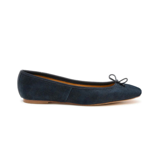Capri Ballerina Suede Navy Blue