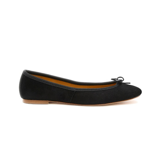 Capri Ballerina Suede Nero