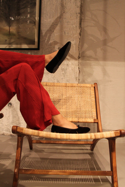 Volcano  Ballerina Velluto Prugna