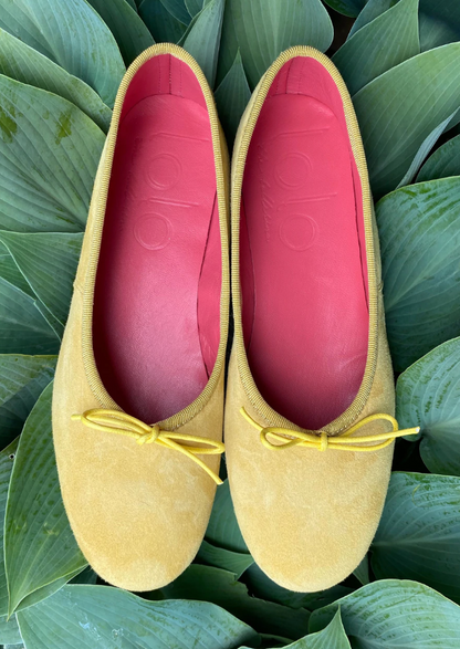 Volcano Ballerina Suede Shortbread